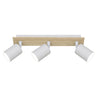 Regleta 3 luces Smit blanco madera ALEMAR con cabezales orientables - Vista principal