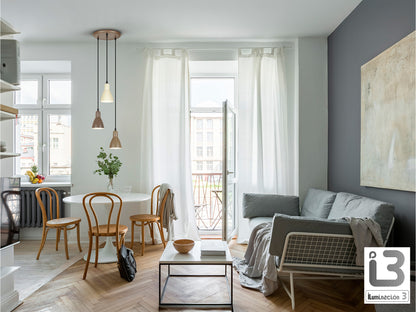 Lámpara de Techo 3 Luces Afra Regulable - Schuller - 13217 - Vista 2