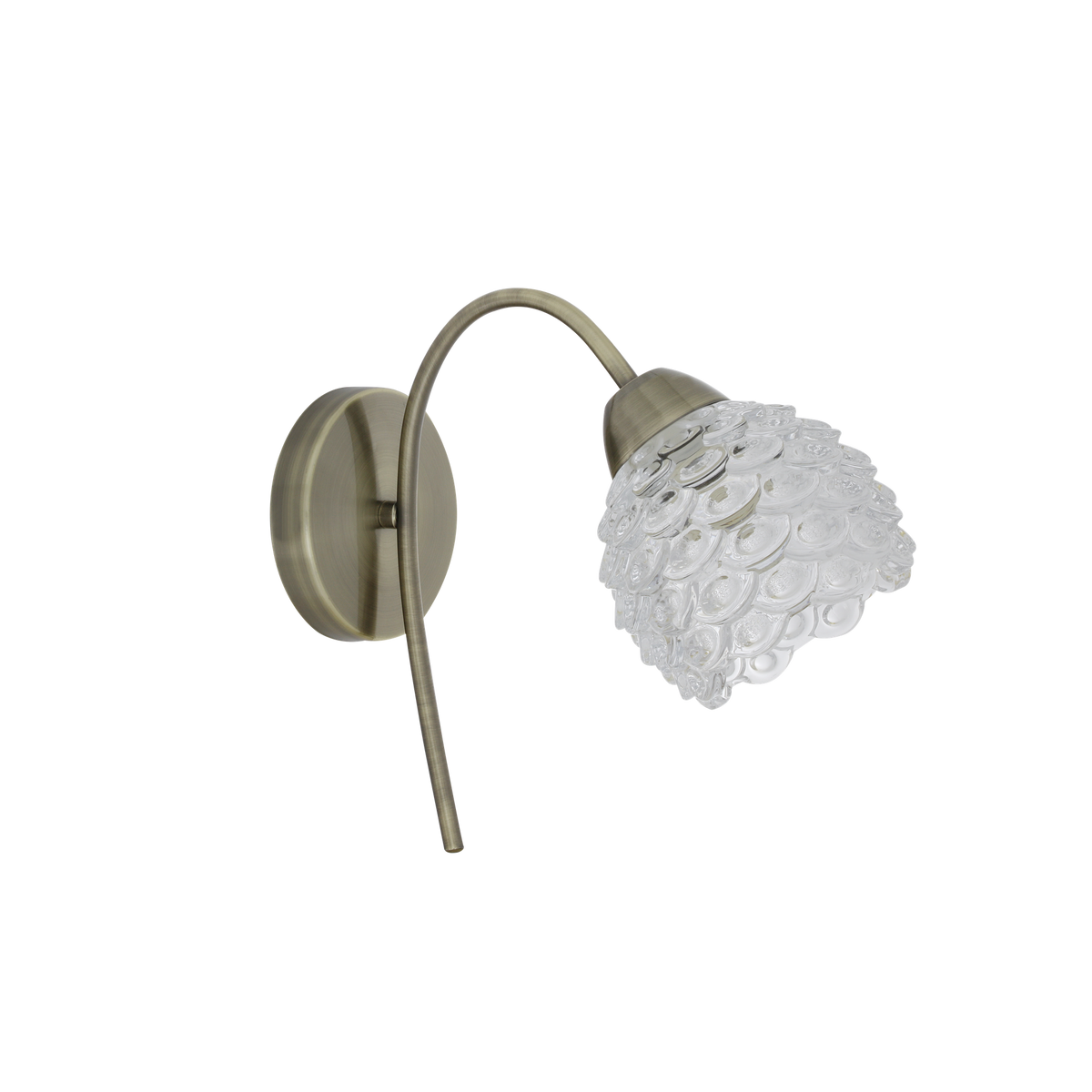 Aplique de Pared Bagan 1xE14 con Tulipa de Cristal Fabrilamp - vista principal | Fabrilamp / Abrila · Ref. 155061014