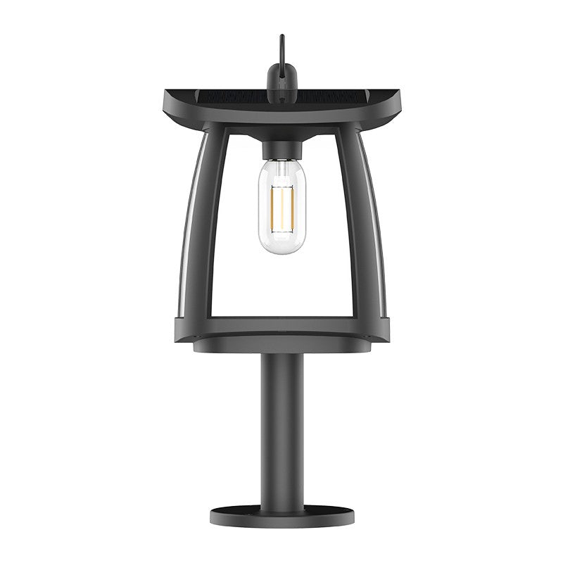 Baliza Zeffa fabricada en Plástico color Negro para iluminar jardines