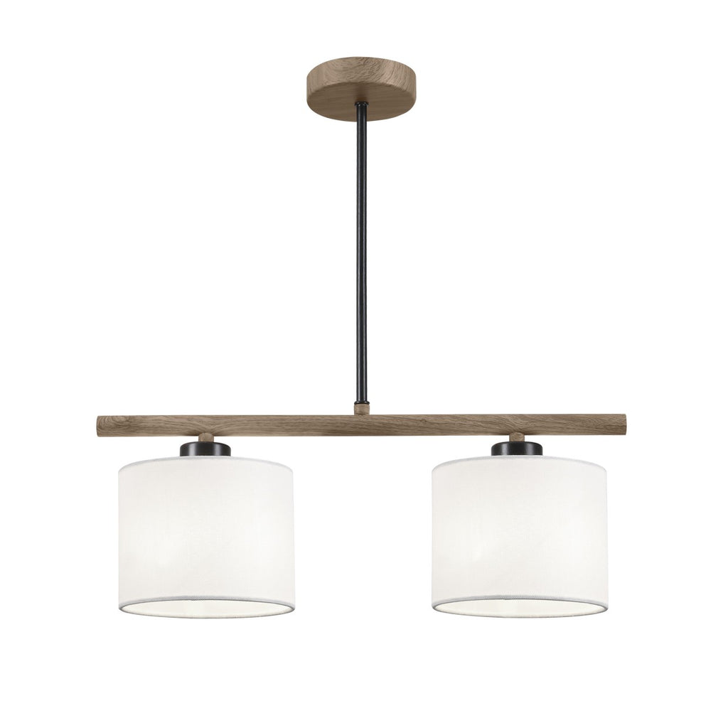 Medidas Barra Luz Berta Negra/Madera AJP Alemar Ref. 60306 - luzguru.com
