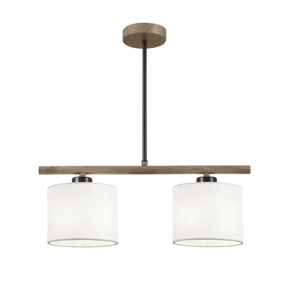 Medidas Barra Luz Berta Negra/Madera AJP Alemar Ref. 60306 - luzguru.com
