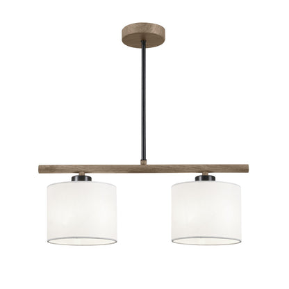 Medidas Barra Luz Berta Negra/Madera AJP Alemar Ref. 60306 - luzguru.com
