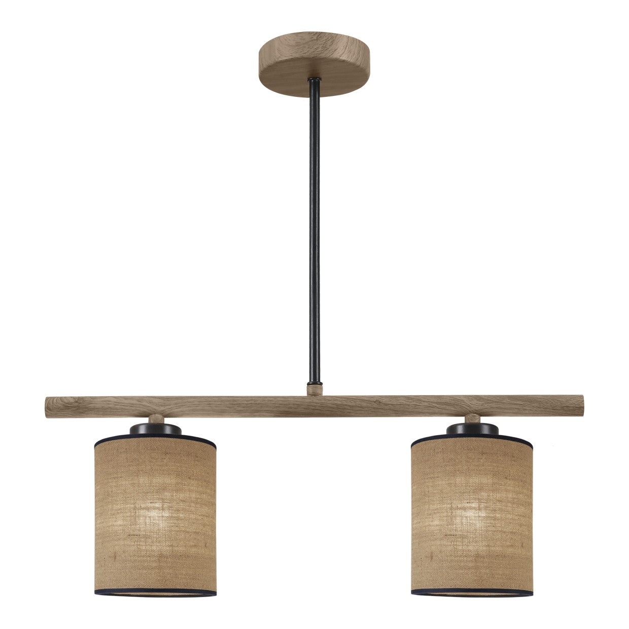 Barra de Luz 2L Berta Negra Madera - AJP / Alemar - 11807 - luzguru.com