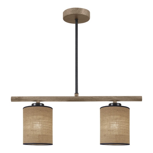 Barra de Luz 2L Berta Negra Madera - AJP / Alemar - 11807 - luzguru.com