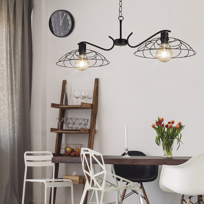 Medidas Barra de Luz Negra Farrel AJP/Alemar 2x60W E-27 (Ref. 10999) - LuzGuru
