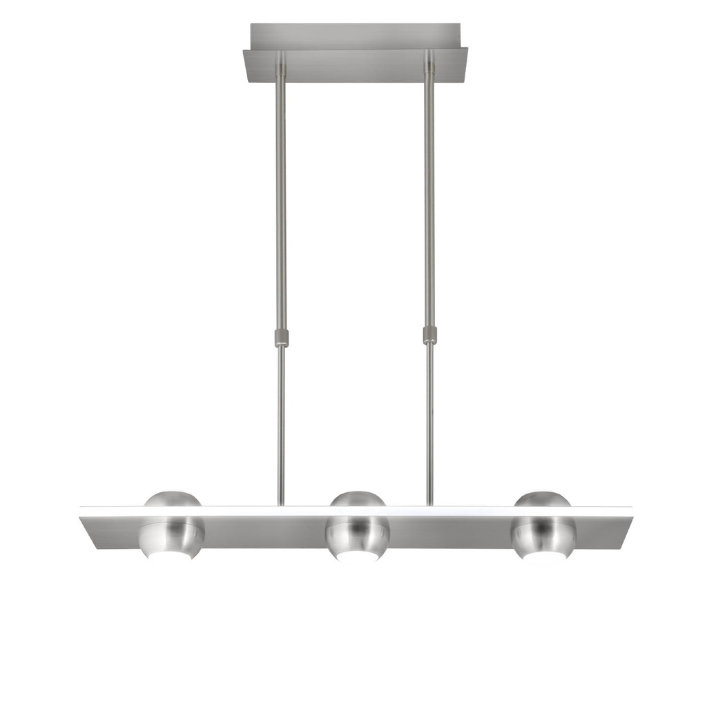 Barra LED Fanton 3 Luces Niquel Satinado - AJP / Alemar - 60218 - luzguru.com