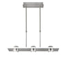 Barra LED Fanton 3 Luces Niquel Satinado - AJP / Alemar - 60218 - luzguru.com
