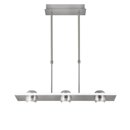 Barra LED Fanton AJP/Alemar (Ref. 60218): Dimensiones de la barra de 36W y 3420 lúmenes, con elegante acabado en níquel satinado. Iluminación eficiente y diseño sofisticado para tu hogar. Luzguru.com
