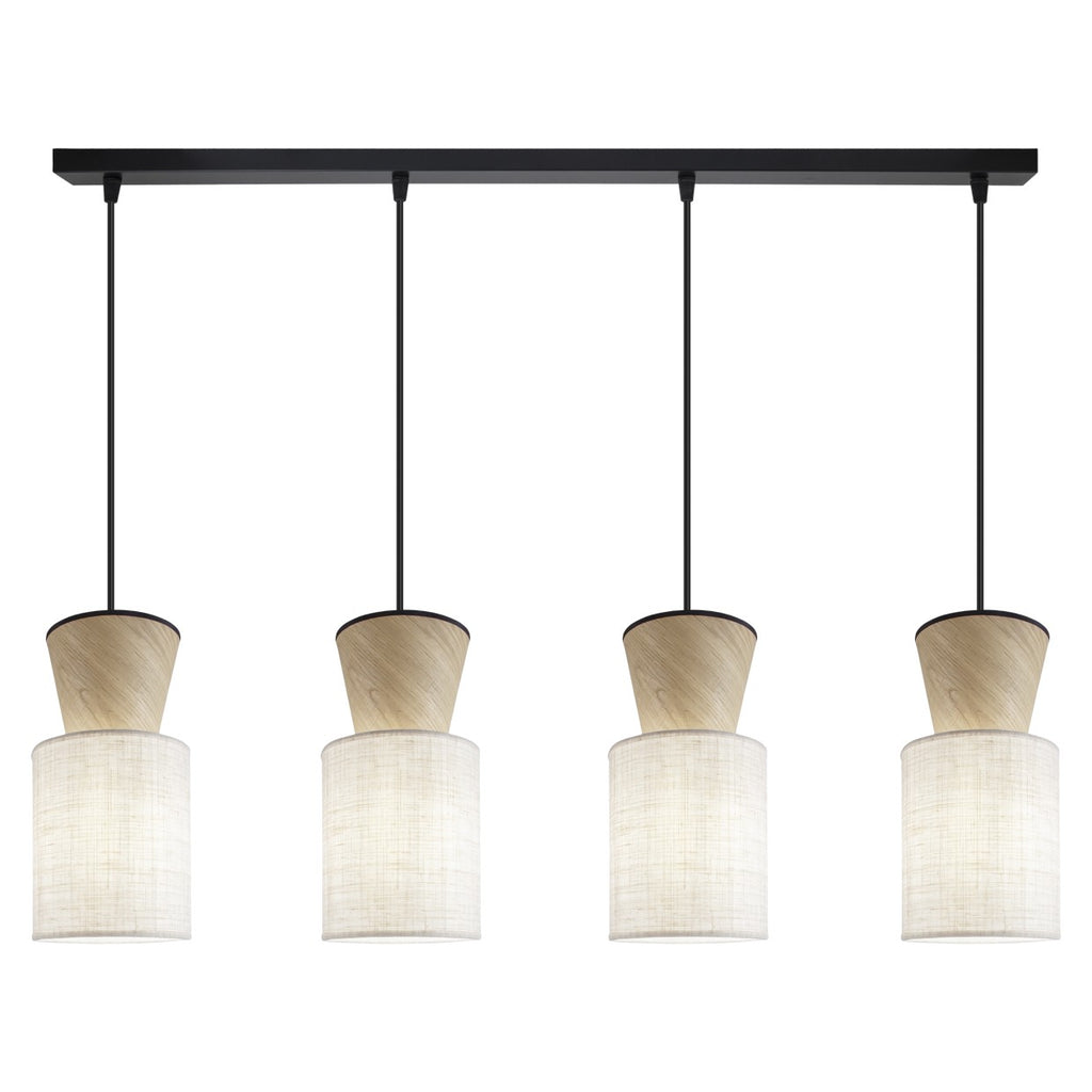 Barra de luz AJP / Alemar Aosta 11782 - Beige/Madera - luzguru.com