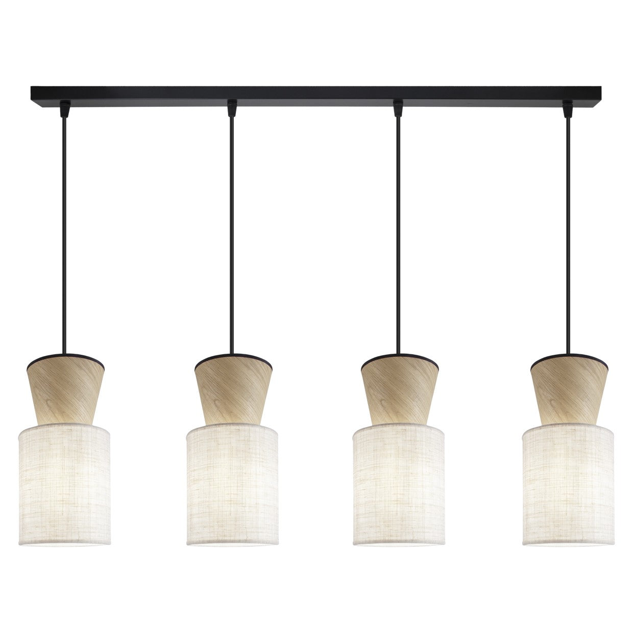 Barra de luz AJP / Alemar Aosta 11782 - Beige/Madera - luzguru.com