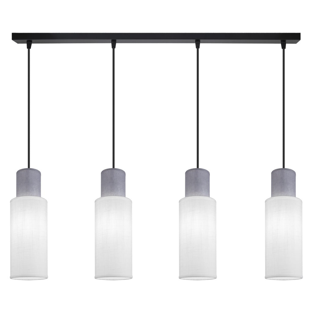 Barra de luz Kilian 4L Blanco/Gris - AJP / Alemar - 11775 - luzguru.com