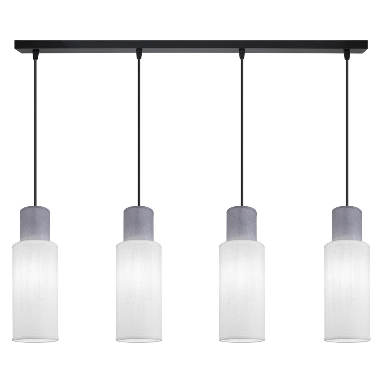 Barra de luz Kilian 4L Blanco/Gris - AJP / Alemar - 11775 - luzguru.com