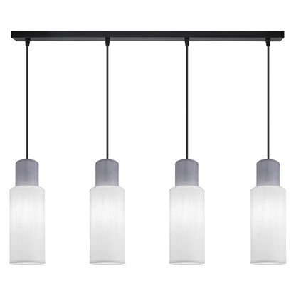 Barra de luz Kilian 4L Blanco/Gris - AJP / Alemar - 11775 - luzguru.com