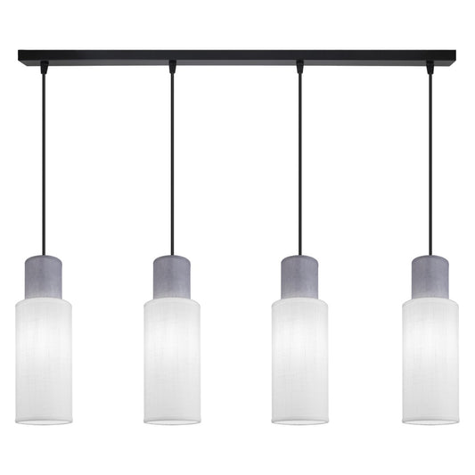 Barra de luz Kilian 4L Blanco/Gris - AJP / Alemar - 11775 - luzguru.com