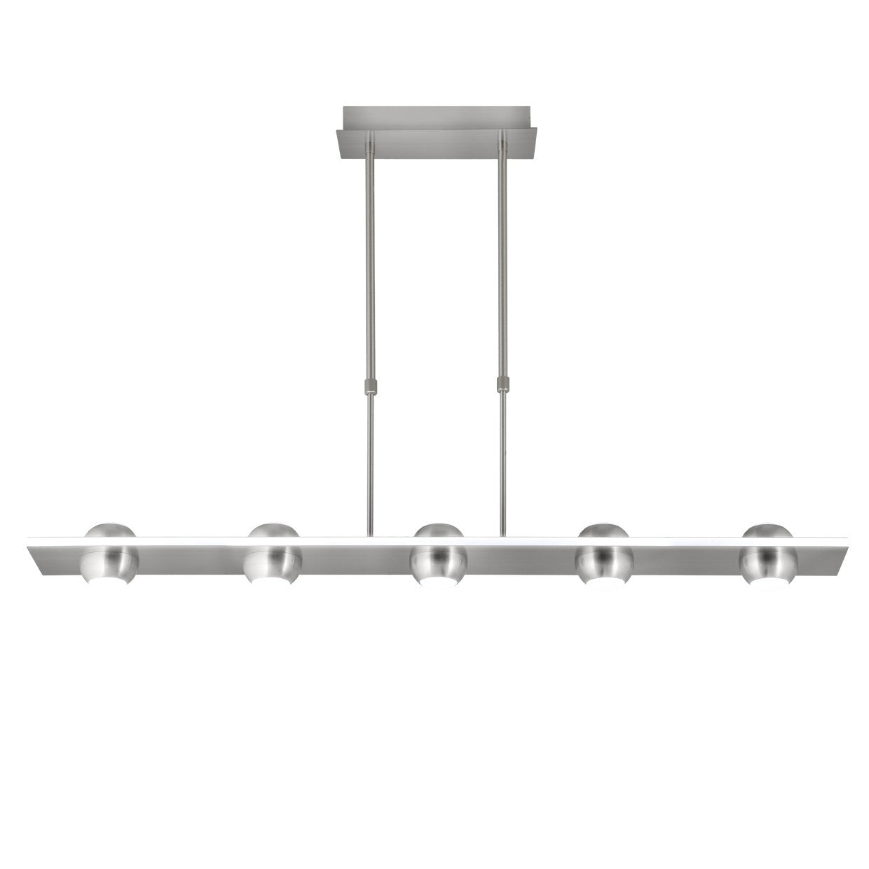 Barra LED 5L Fanton Niquel Satinado AJP / Alemar - 60219 - luzguru.com