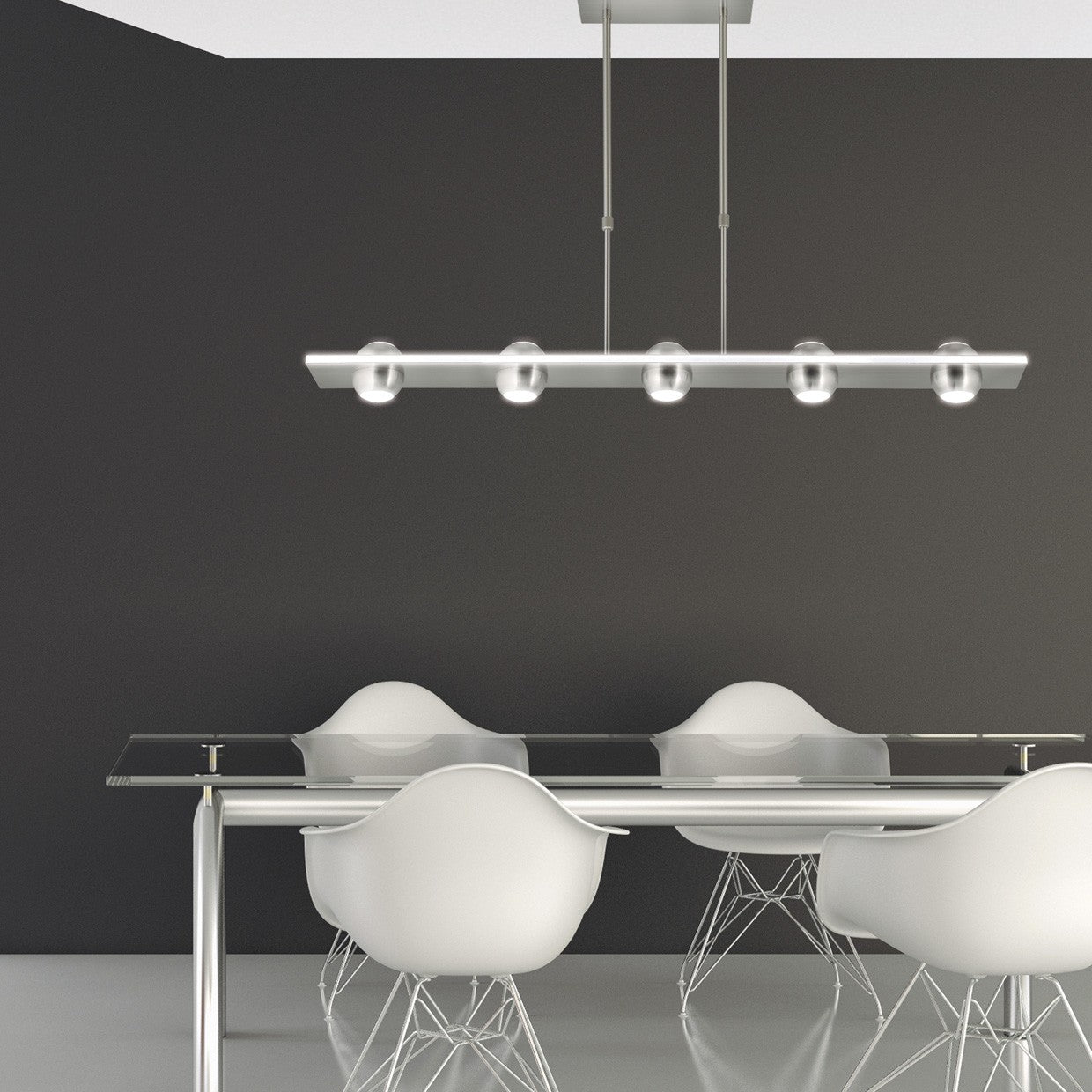 Medidas Barra LED Fanton 5L AJP/Alemar (Ref. 60219) - Iluminación moderna para tu hogar.
