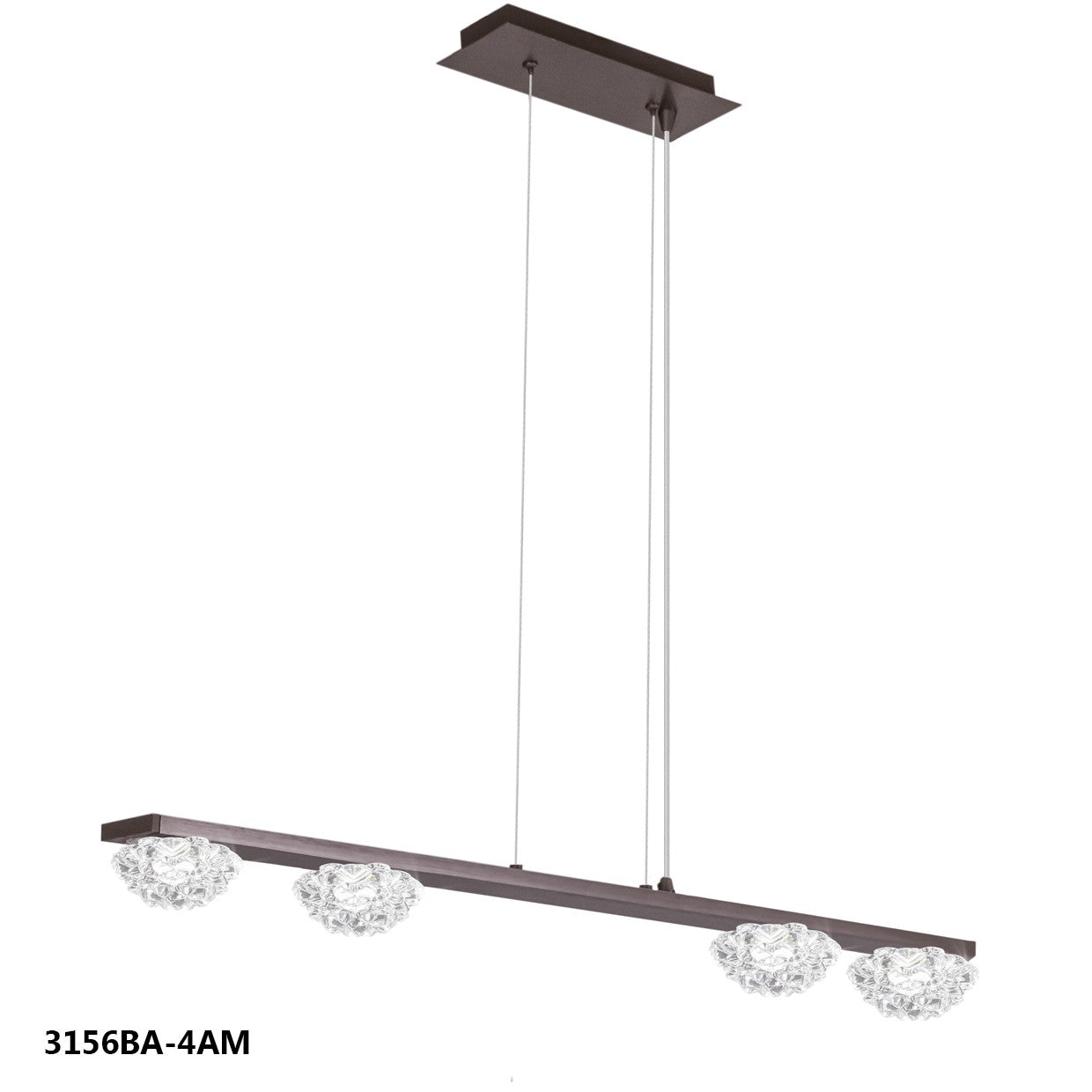 Barra LED Rose Marrón 4000K de AJP / Alemar - 3156BA/4AM - luzguru.com