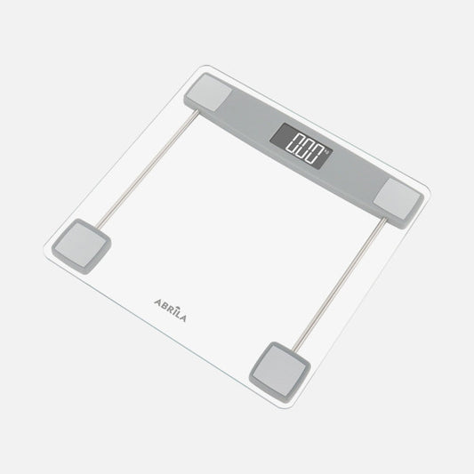 Báscula de Baño Digital Adriel 180 kg Vidrio Templado Transparente Fabrilamp - vista principal | Fabrilamp / Abrila