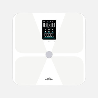 Báscula de Baño Inteligente Chayton 180 kg Bluetooth Blanca Fabrilamp - imagen 2 | Fabrilamp / Abrila