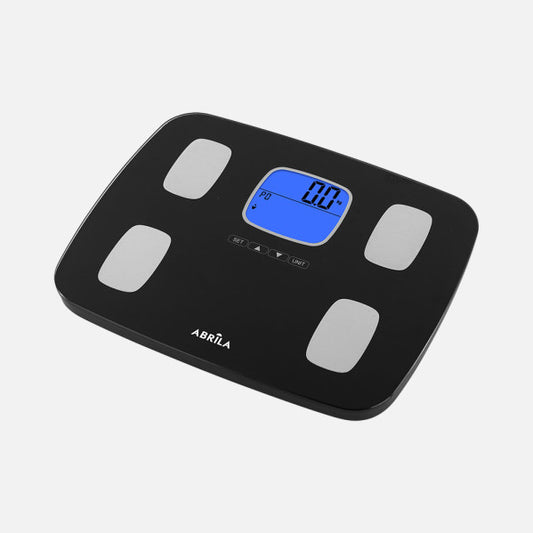Báscula de Baño Inteligente Malia 150 kg Negro Fabrilamp - vista principal | Fabrilamp / Abrila