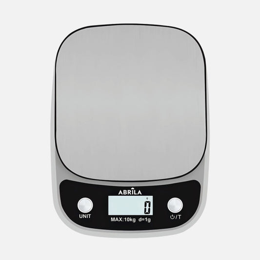 Báscula de Cocina Anala 10 kg Plataforma Inoxidable Níquel Fabrilamp - imagen 2 | Fabrilamp / Abrila