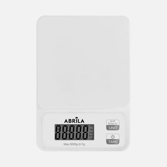 Báscula de Cocina Odina 5 kg Táctil Blanca Fabrilamp - imagen 2 | Fabrilamp / Abrila
