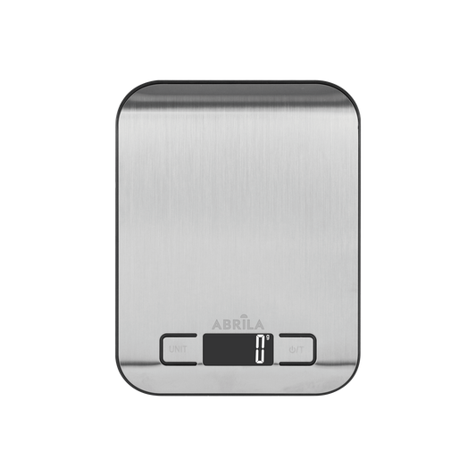 Báscula de Cocina Misae 10 kg Plataforma Acero Inoxidable Fabrilamp - vista principal | Fabrilamp / Abrila · Ref. 27771B003