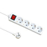 Alargadera 4 Enchufes con Interruptor Fabrilamp / Abrila