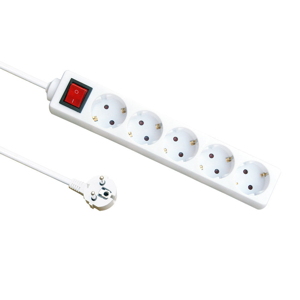 Alargadera 5 Enchufes Fabrilamp / Abrila IA012026 con Interruptor