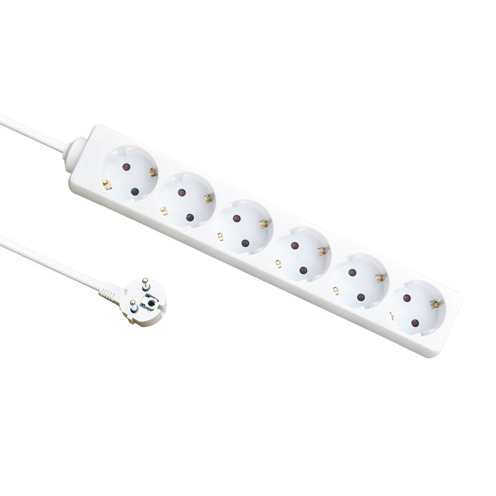 Alargadera 6 Enchufes Fabrilamp / Abrila 166420630 para múltiples conexiones