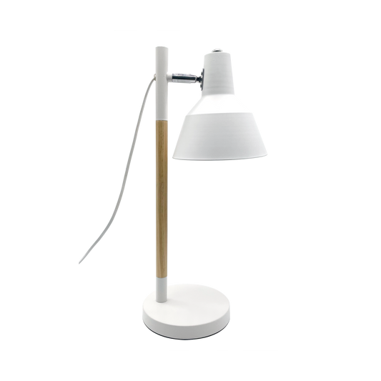 Flexo de Bombilla Basil Blanco / Haya – vista principal · Ref. 161171001