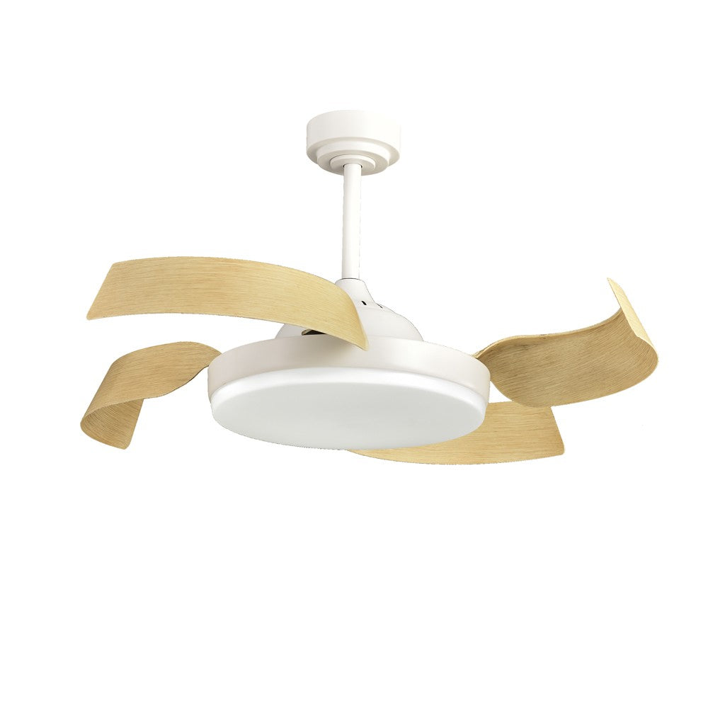 Ventilador de Techo Blanco + madera – vista 3 · Ref. 85-033-36-006