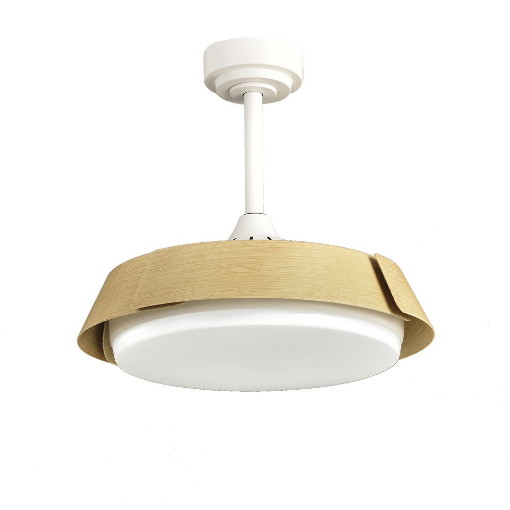 Ventilador de Techo Blanco + madera – vista 4 · Ref. 85-033-36-006