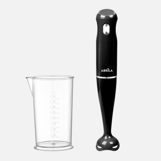 Batidora de Mano Tigris 1000 W Negra con Vaso Mezclador Fabrilamp - Vista frontal principal en fondo blanco | LuzGurú