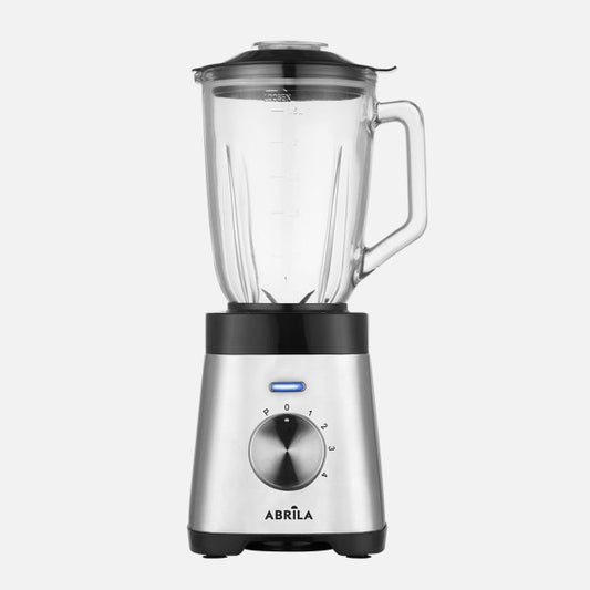 Batidora de Vaso Saeta 1000 W Acero/Negro Fabrilamp - Vista frontal principal en fondo blanco | LuzGurú