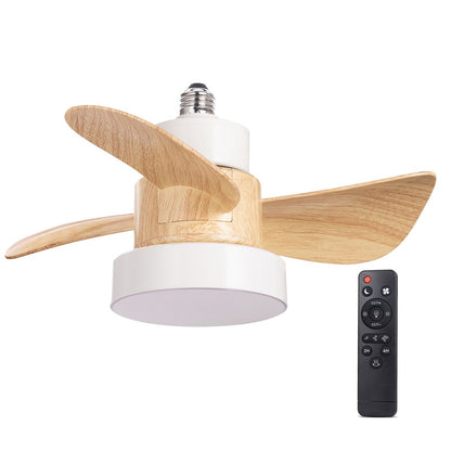 Ventilador de Techo Blanco + madera – vista principal · Ref. 85-971-15-102