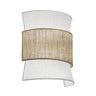 Aplique de pared Sabina AJP marfil marrón 2x60W E27 - Vista principal