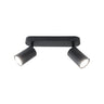 Regleta 2 luces Andy negro ALEMAR con focos orientables - Vista principal