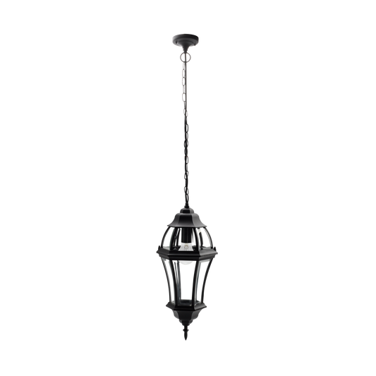 Lámpara Colgante de Exterior Becrux 1xE27 IP44 Fabrilamp - vista principal | Fabrilamp / Abrila · Ref. 149691009