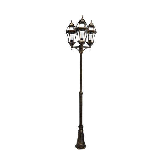 Farola de Exterior Becrux 3 Luces E27 IP44 Fabrilamp - vista principal | Fabrilamp / Abrila · Ref. 149643016