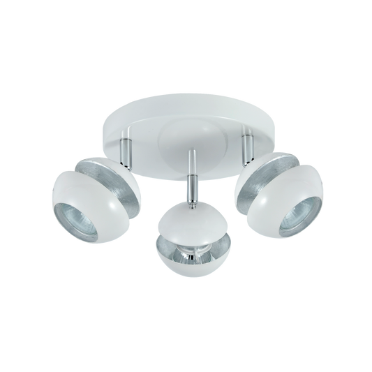 Foco Beethoven Blanco / Plata – vista principal · Ref. 142083001