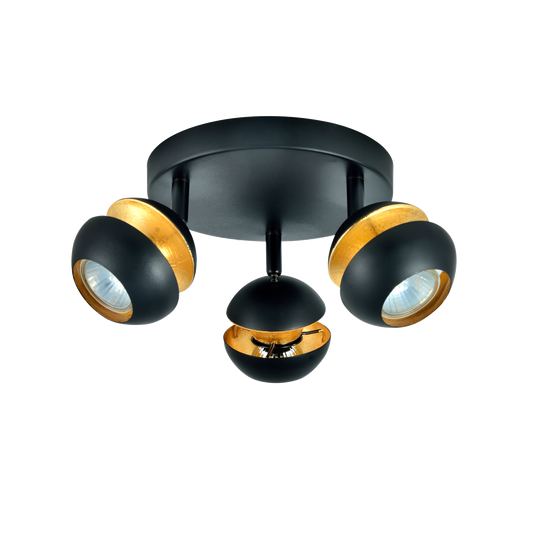 Foco Beethoven Negro / Oro – vista principal · Ref. 142083009