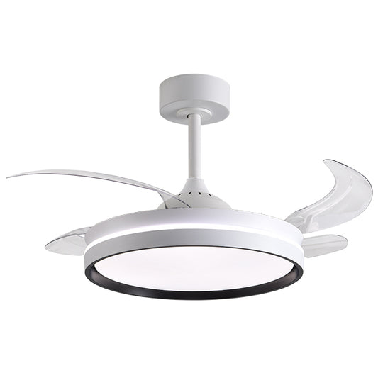 Ventilador de Techo Akran Blanco/negro – vista principal · Ref. F-1047 BK