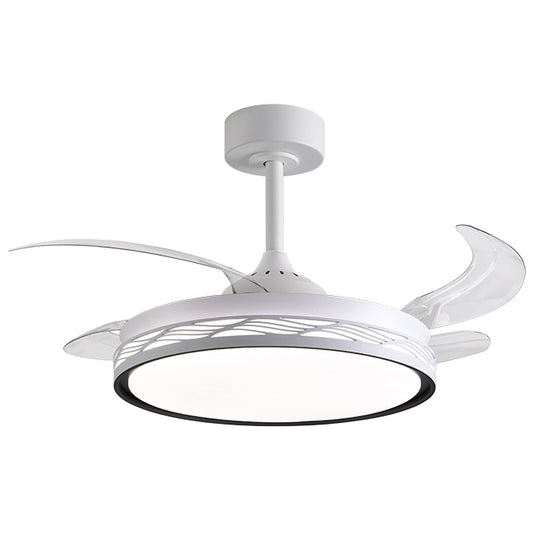 Ventilador de Techo Riga Blanco/negro – vista principal · Ref. F-1046 BK