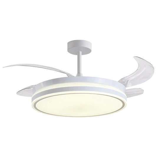 Ventilador de Techo Troya Blanco/Blanco – vista principal · Ref. V1008