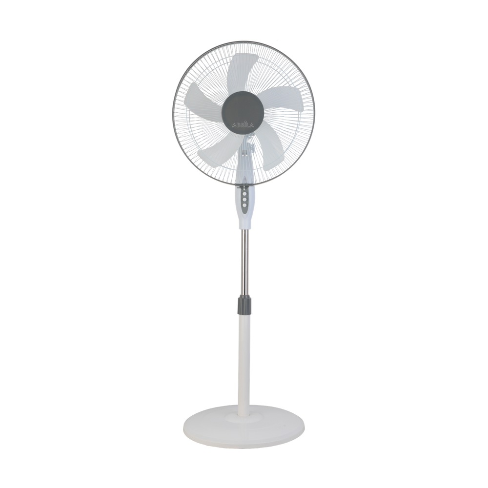 Ventilador de Pie Belmonte 45W Blanco Gris Abrila