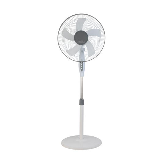 Ventilador de Pie Belmonte 45W Blanco Gris Abrila - vista principal | Fabrilamp / Abrila · Ref. 213841001
