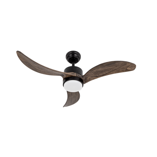 Ventilador de Techo con Luz Bembezar 107 cm Negro y Roble Fabrilamp - vista principal | Fabrilamp / Abrila · Ref. 209391364