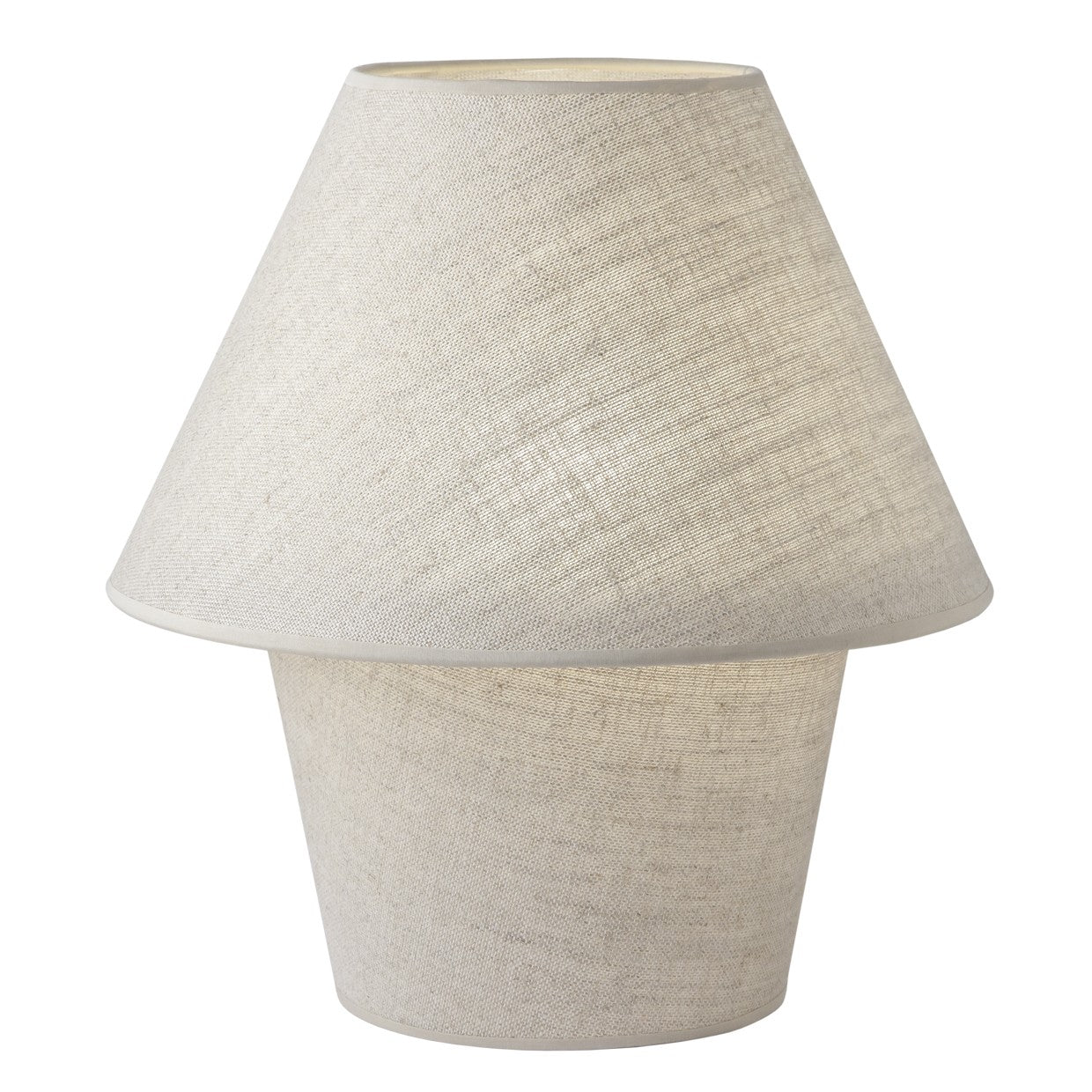 Lámpara sobremesa Carlo rústica Alemar con doble pantalla - Vista principal